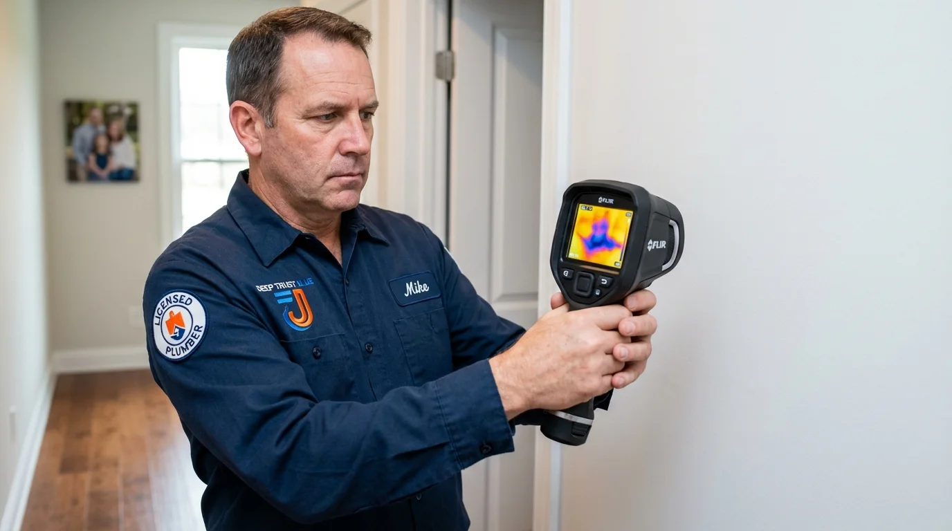 Thermal imaging leak detection by Johns Plumbing LLC in Wilmette